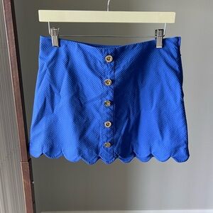 Lilly Pulitzer Royal Blue Scallop Hem Skirt